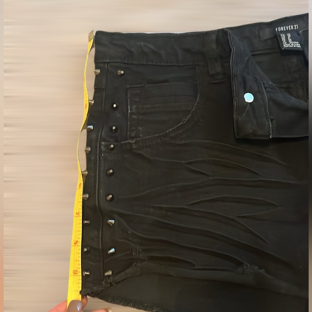 2/$12 Black Jean Shorts - Picture 7 of 7